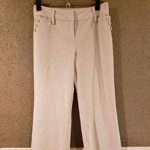 Womens light Tan Ann Taylor loft petites pants